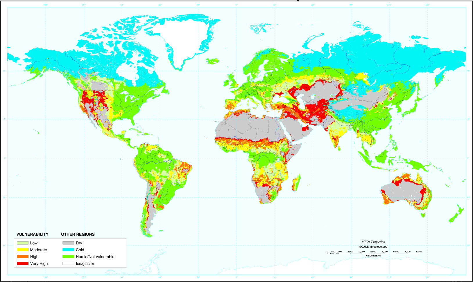 Global Desertification Vulnerability Map
