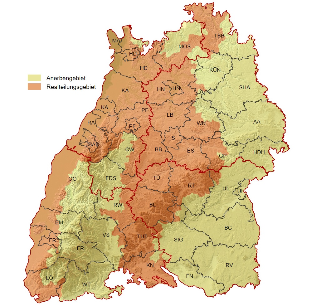 Landwirtschaftliche Vererbung in Baden-Württemberg